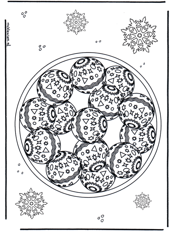 Disegni Di Natale Mandala.Mandala Di Natale Disegni Da Colorare Natale