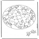 Disegni da colorare Mandala - Mandala elefante 2