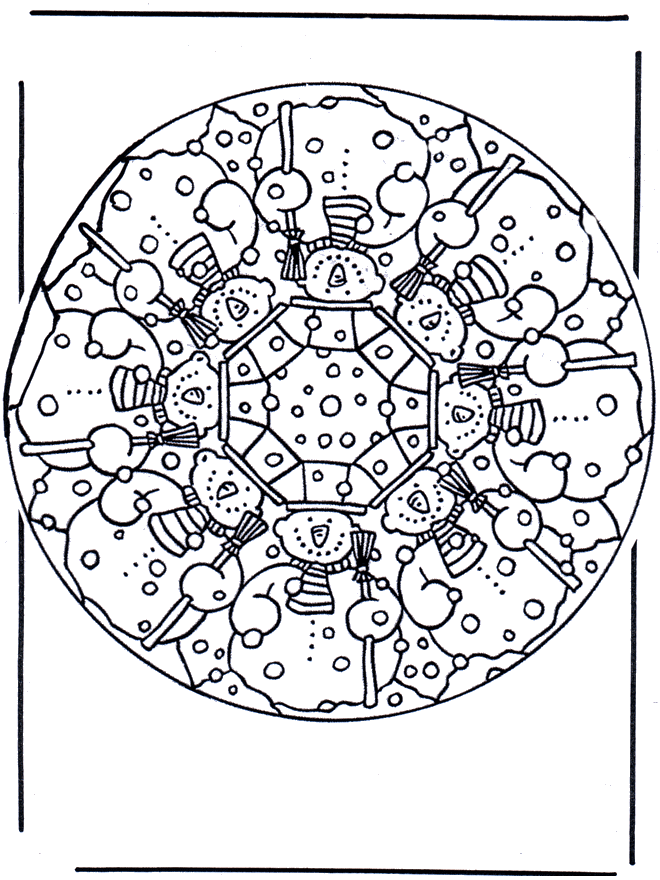 Mandala invernale - Mandala bambini