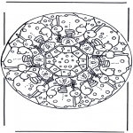 Disegni da colorare Mandala - Mandala invernale