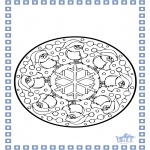 Disegni da colorare Inverno - Mandala - inverno