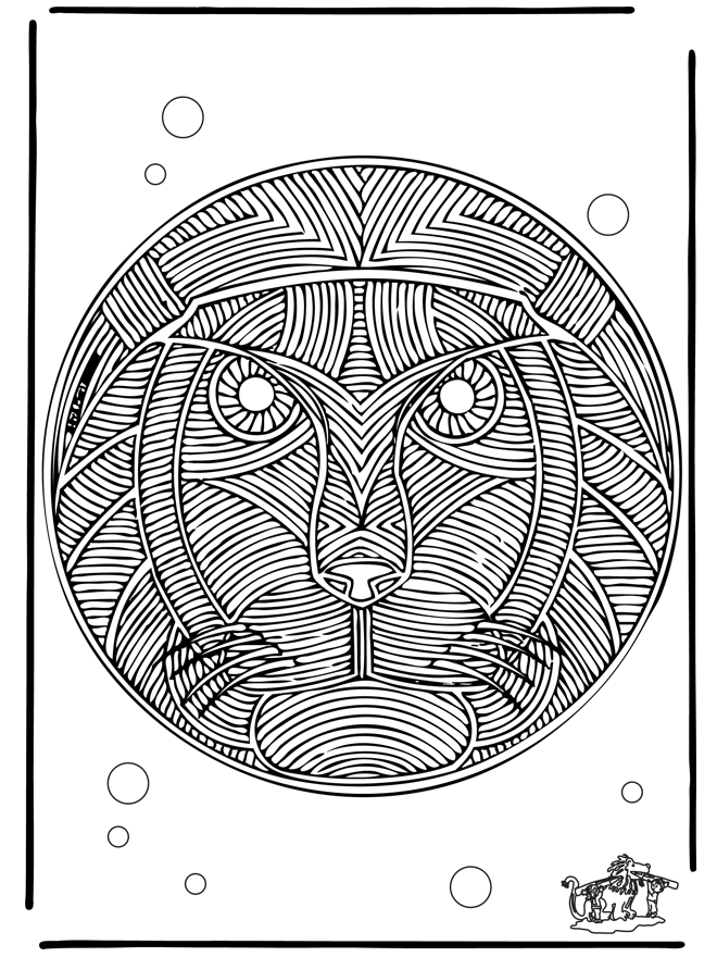 Mandala leone - Mandala animali