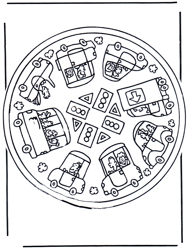 Mandala macchina - Mandala bambini