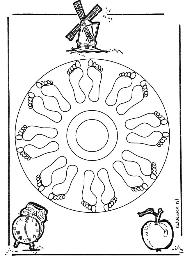 Mandala piedi - Mandala bambini