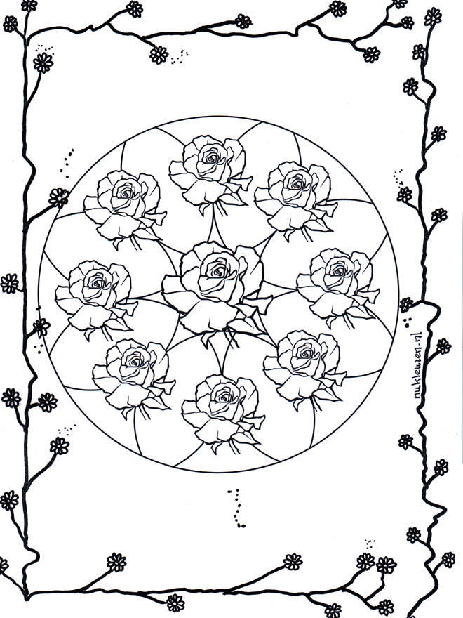 Mandala - rose 2 - Mandala fiori