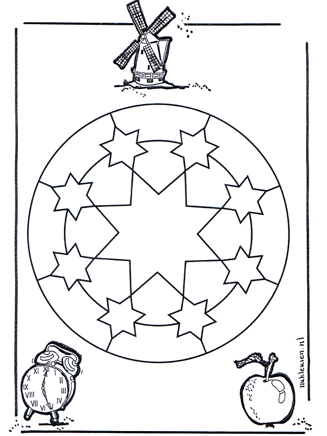 Disegni Di Natale Stelle.Mandala Stelle Mandala Bambini