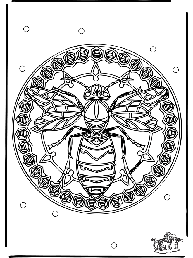 Mandala vespa - Mandala animali