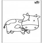 Disegni da colorare Animali - Mucca 3