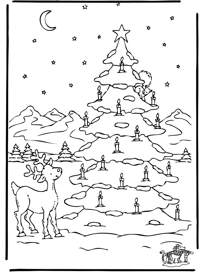 Natale 42 - Disegni da colorare Natale