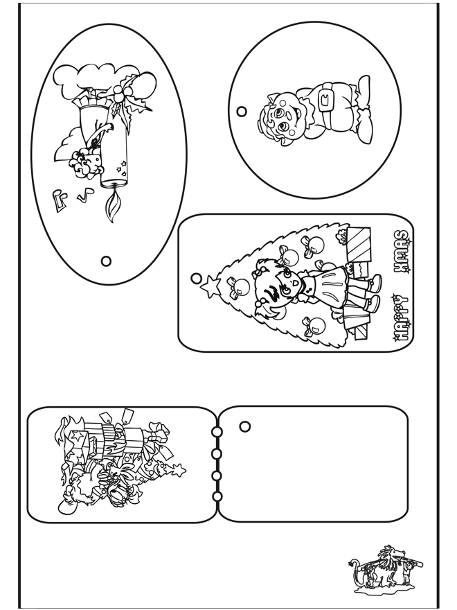 Natale - etichetta 2 - Lavori manuali Natale