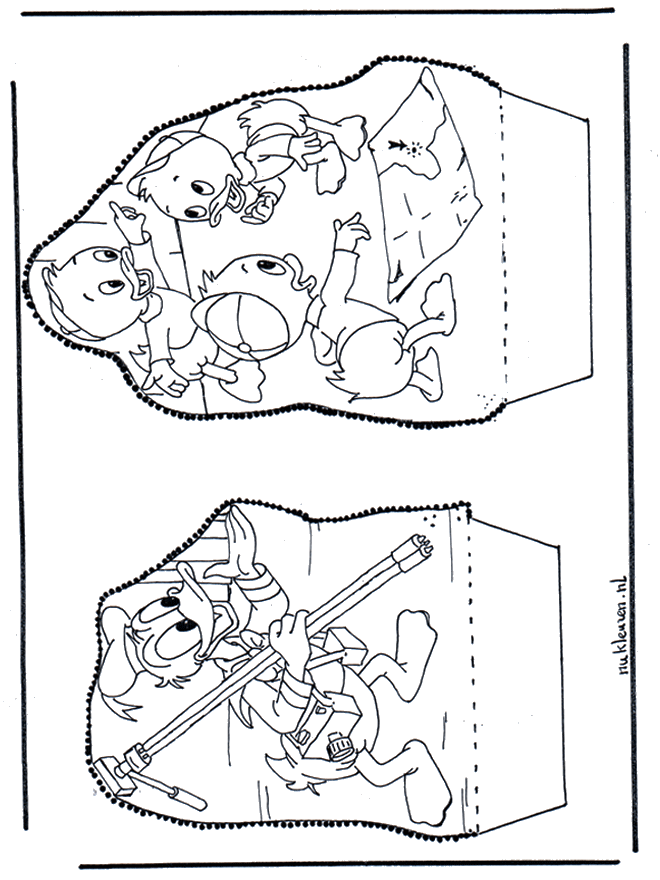 Paperino - Disegno da bucherellare 1 - Personaggi di fumetto