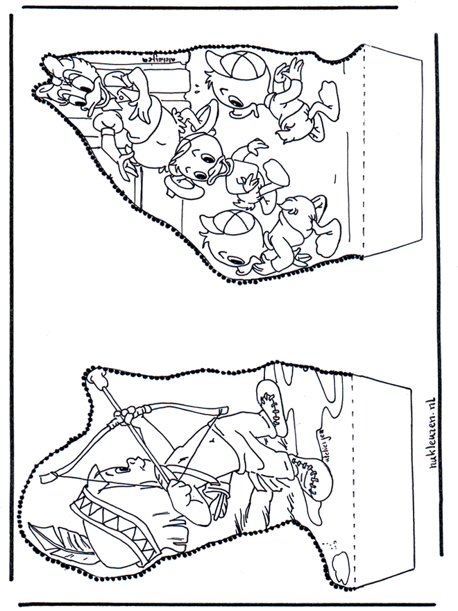Paperino - Disegno da bucherellare 3 - Personaggi di fumetto
