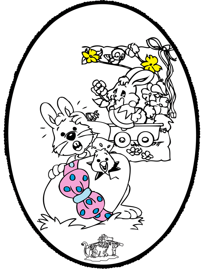 Pasqua - Disegno da bucherellare 1 - Pasqua