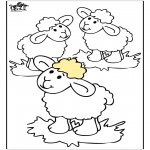 Disegni da colorare Animali - Pecorella 3