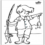 Disegni da colorare Vari temi - Pesca 3