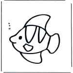 Disegni da colorare Animali - Pesce sottacqua