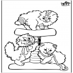 Disegni da colorare Animali - Piccoli gatti