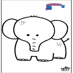 Disegni per i piccini - Primalac - elefante