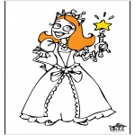 Disegni da colorare Vari temi - Principessa 3