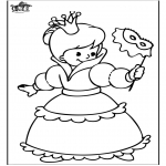 Disegni da colorare Vari temi - Principessa 4