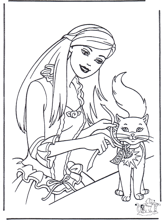 Principessa con gatto - Fiabe