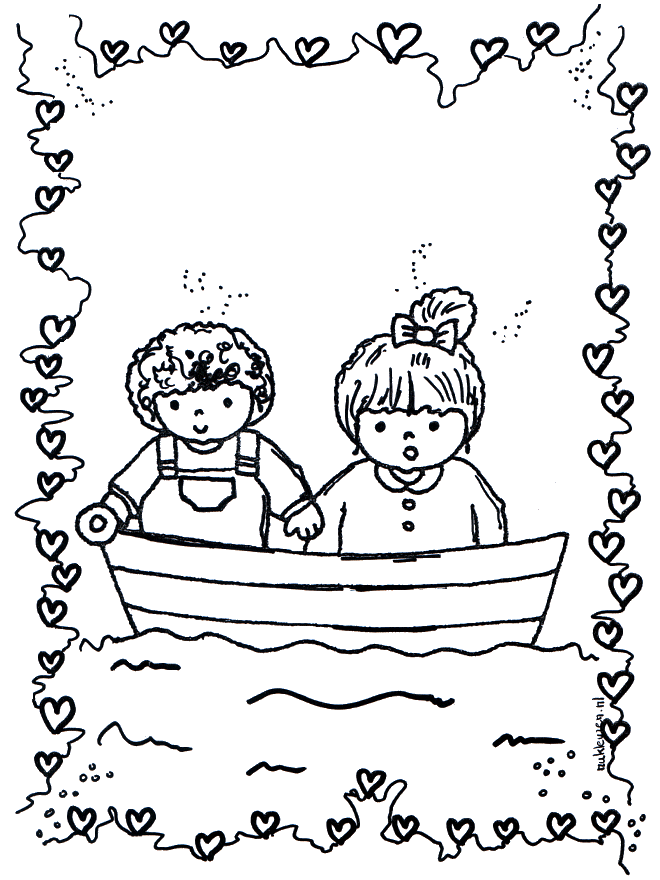 Saint-Valentin - bateau - Giorno di San Valentino