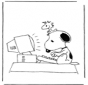 Snoopy davanti al computer