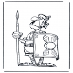Disegni da colorare Vari temi - Soldato Romano 2