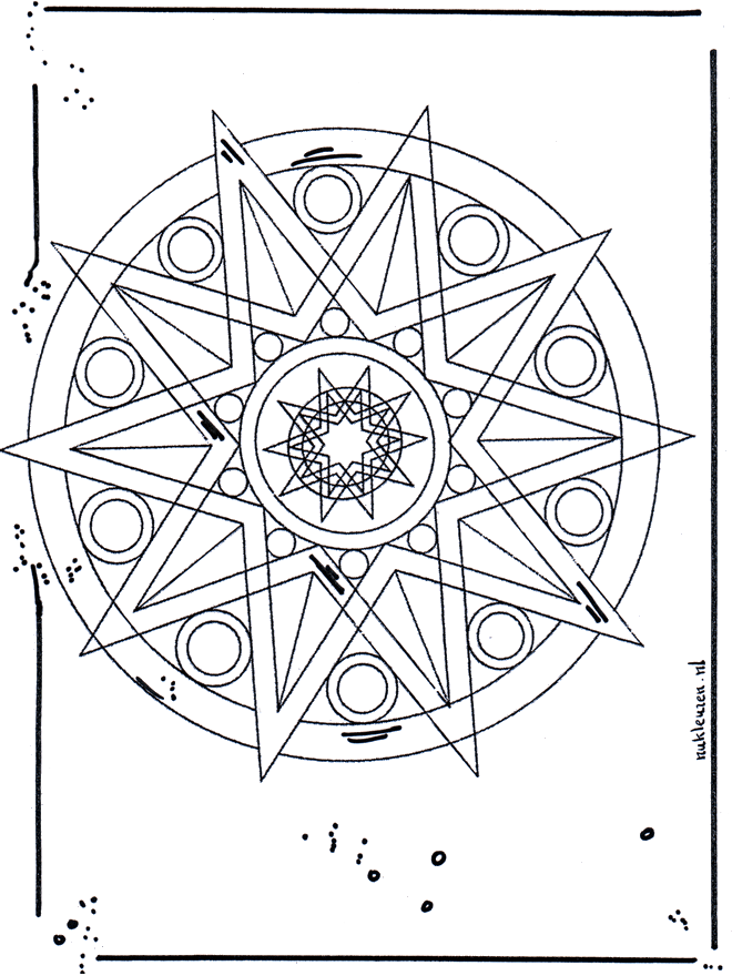 Stella - Disegni da colorare Natale