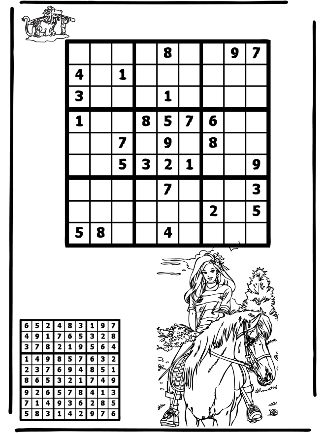 Sudoku a cavallo - Puzzle