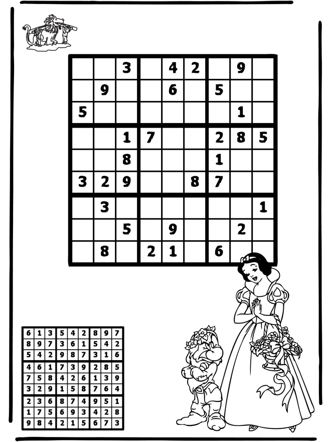 Sudoku Biancaneve - Puzzle