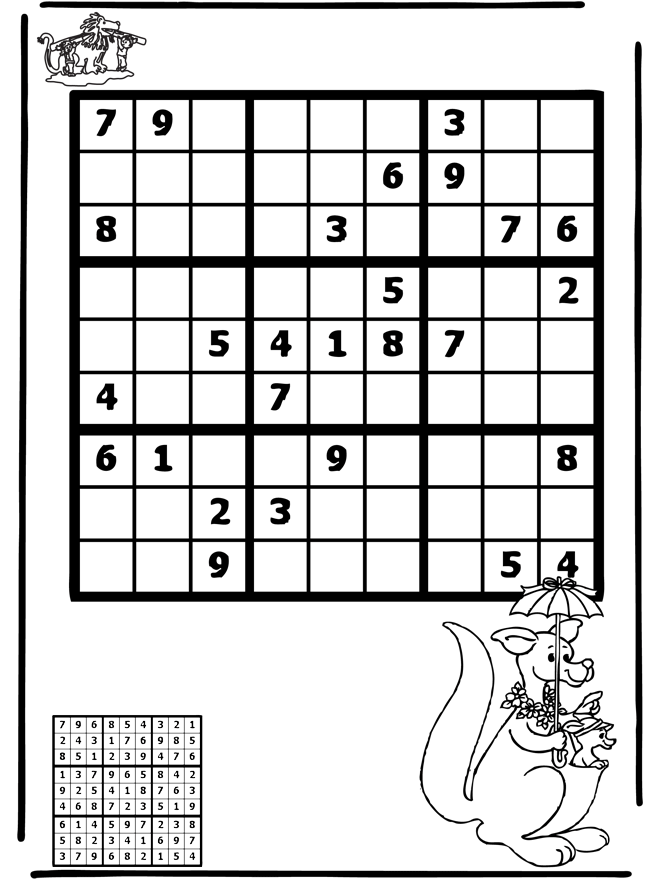 Sudoku Canguro - Puzzle