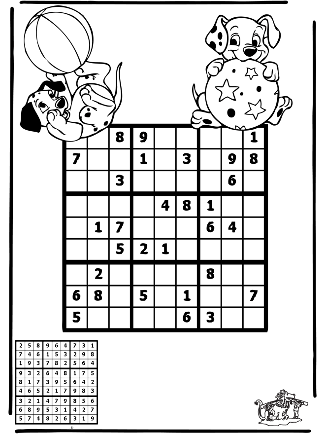 Sudoku Dalmati - Puzzle