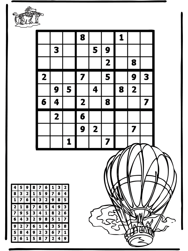 Sudoku Mongolfiera - Puzzle