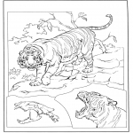 Disegni da colorare Animali - Tigre 3