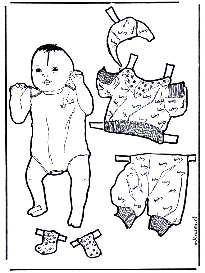 Vesti il bebè - Pupazzi da vestire