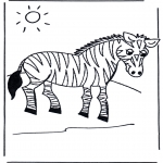 Disegni da colorare Animali - Zebra